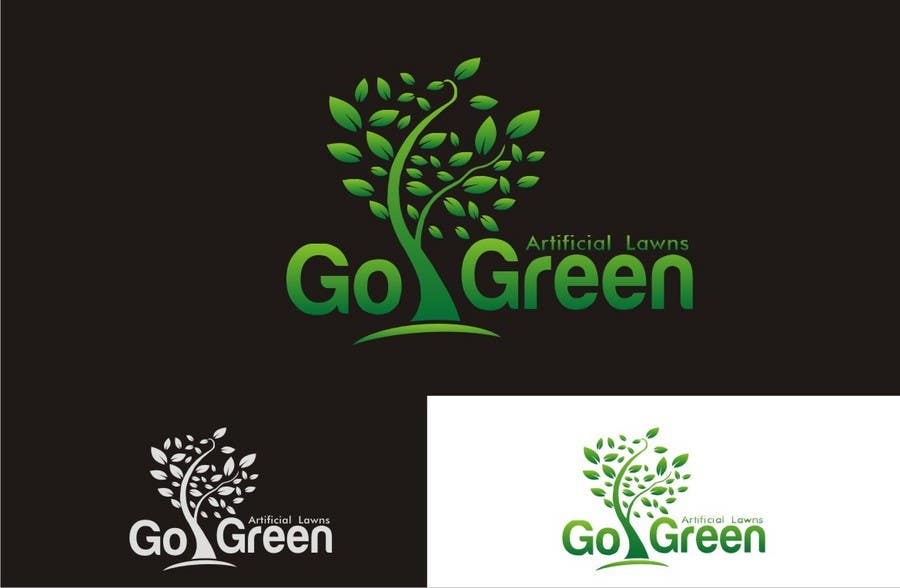 Entri Kontes #636 untuk                                                Logo Design for Go Green Artificial Lawns
                                            