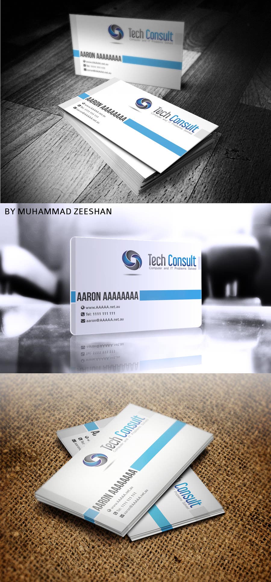 Contest Entry #7 for                                                 Design some Business Cards for Tech Consult
                                            