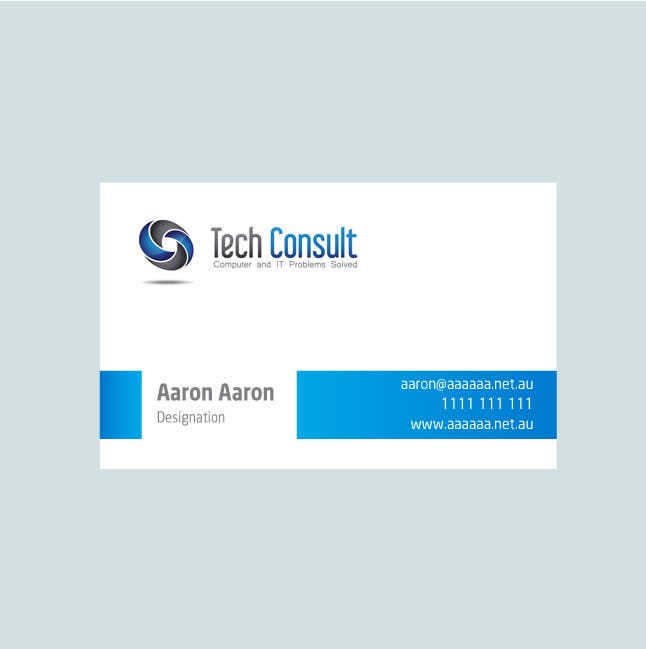 Inscrição nº 43 do Concurso para                                                 Design some Business Cards for Tech Consult
                                            