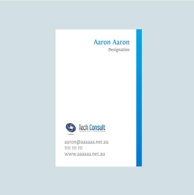 Penyertaan Peraduan #44 untuk                                                 Design some Business Cards for Tech Consult
                                            