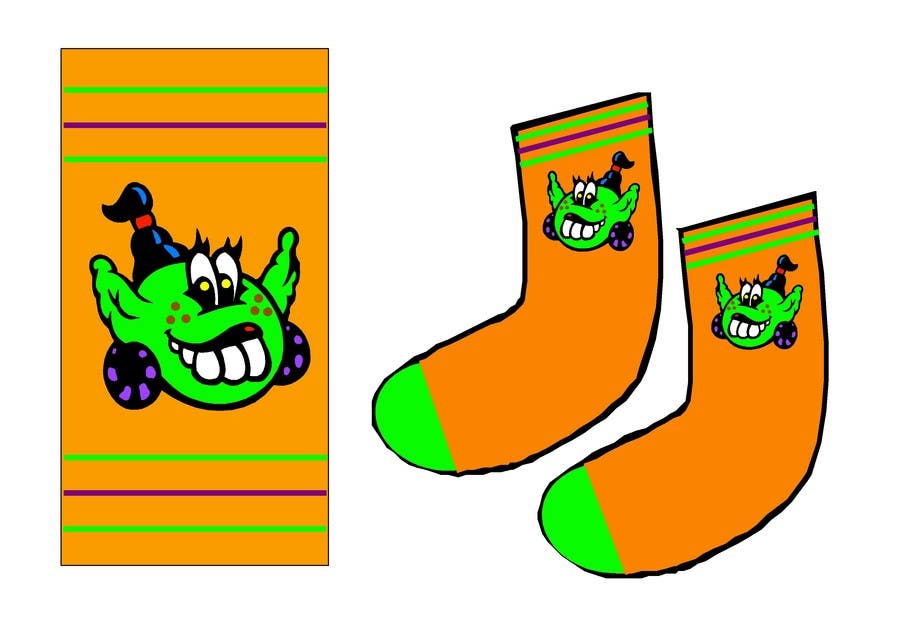 Kilpailutyö #10 kilpailussa                                                 I need some Graphic Design for sock design
                                            