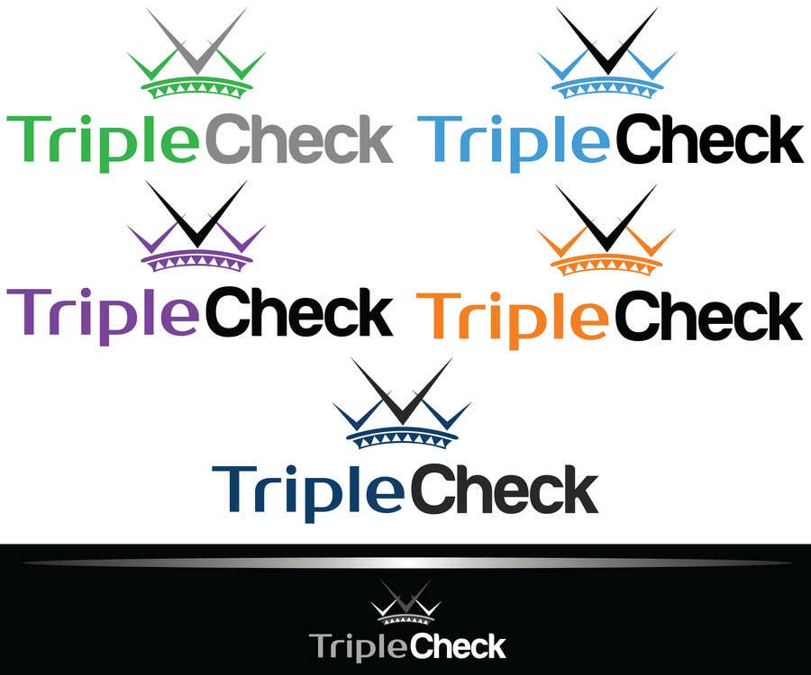 Proposition n°20 du concours                                                 Triplecheck logo and stamp
                                            