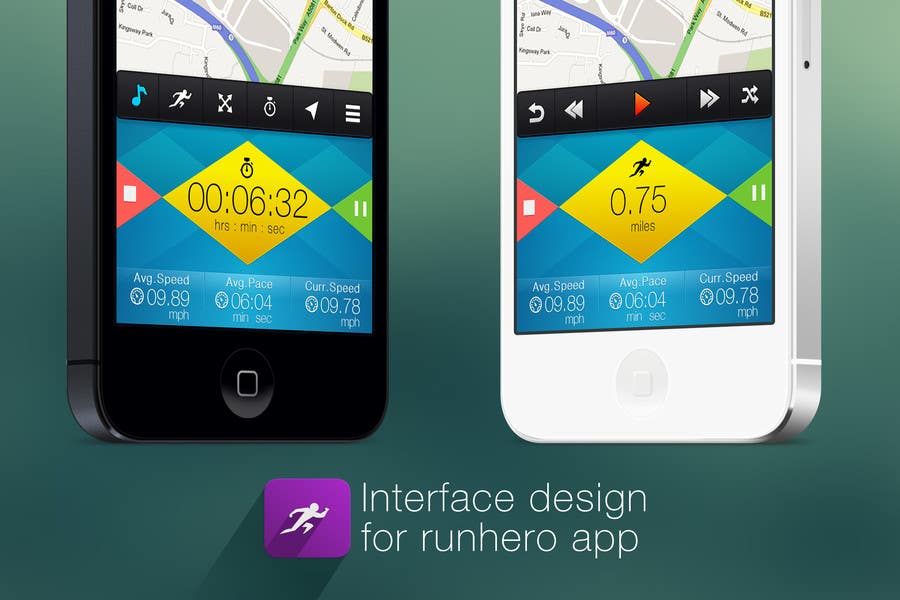 Kilpailutyö #29 kilpailussa                                                 Need photshop expert to re-design part of user interface (Running App)
                                            
