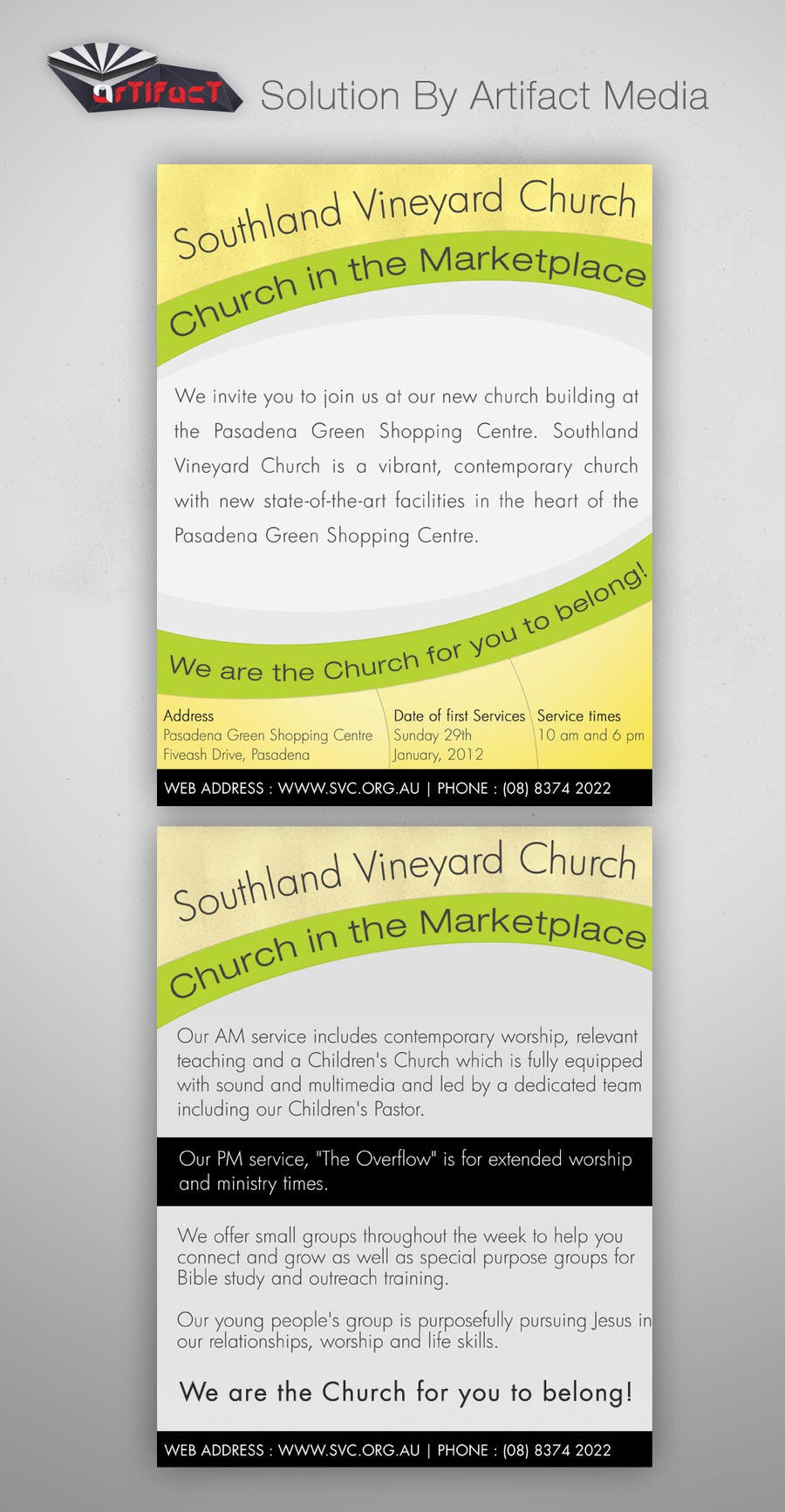 Participación en el concurso Nro.24 para                                                 Flyer Design for Southland Vineyard Church
                                            