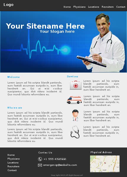 Contest Entry #1 for                                                 Design a Website Mockup for a Medical Management Company
                                            