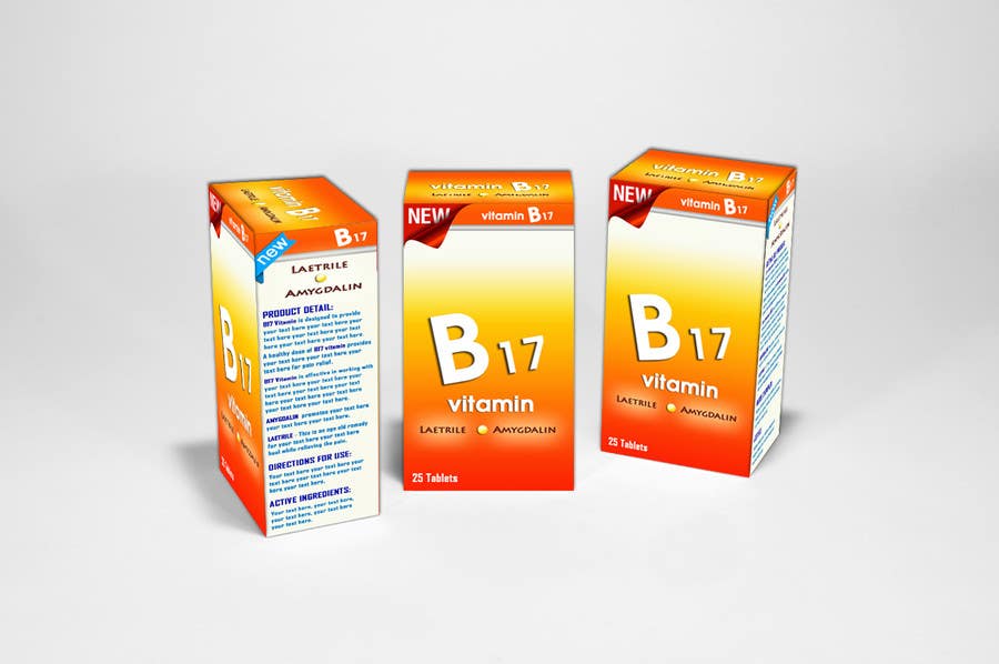 Kilpailutyö #33 kilpailussa                                                 Design of packaging box for vitamins
                                            
