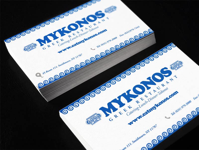 Bài tham dự cuộc thi #42 cho                                                 Design some Business Cards for Mykonos Greek Restaurant
                                            
