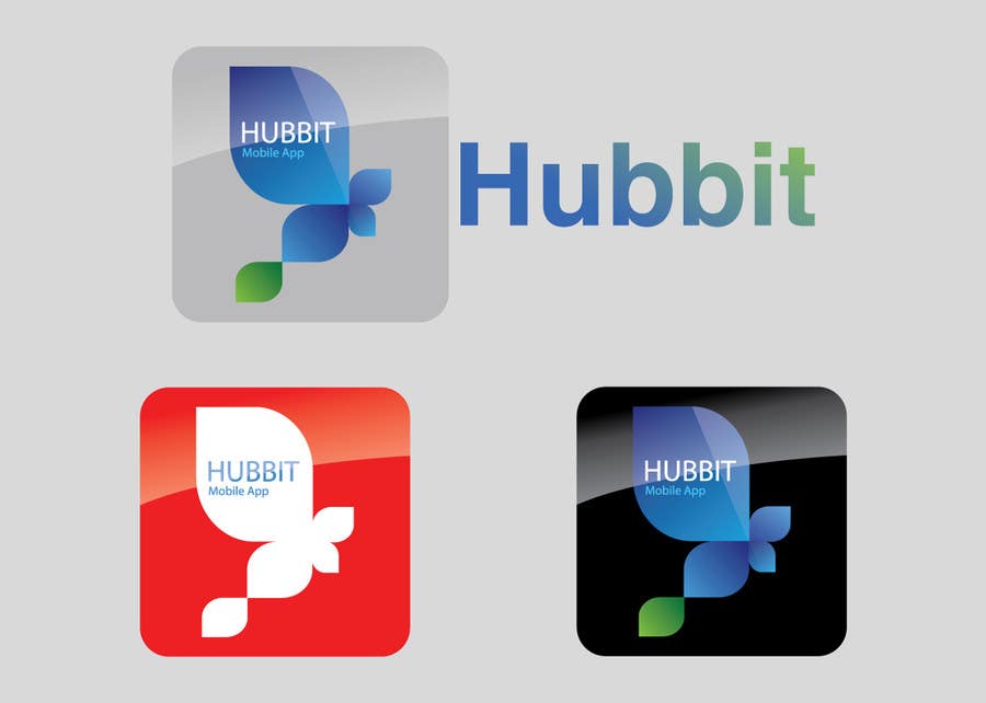 Wettbewerbs Eintrag #453 für                                                 Design a Logo for 'Hubbit' mobile app
                                            