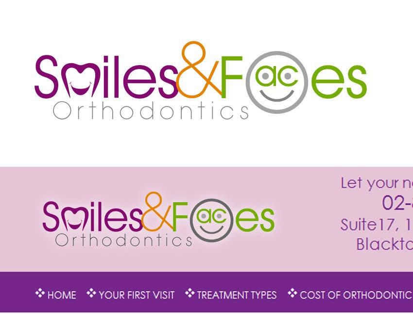 Bài tham dự cuộc thi #79 cho                                                 Design a Logo for Smiles & Faces Orthodontics
                                            