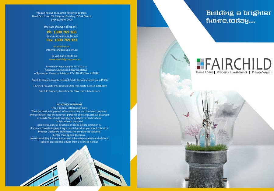 Konkurrenceindlæg #10 for                                                 Design a Brochure for Fairchild Group
                                            