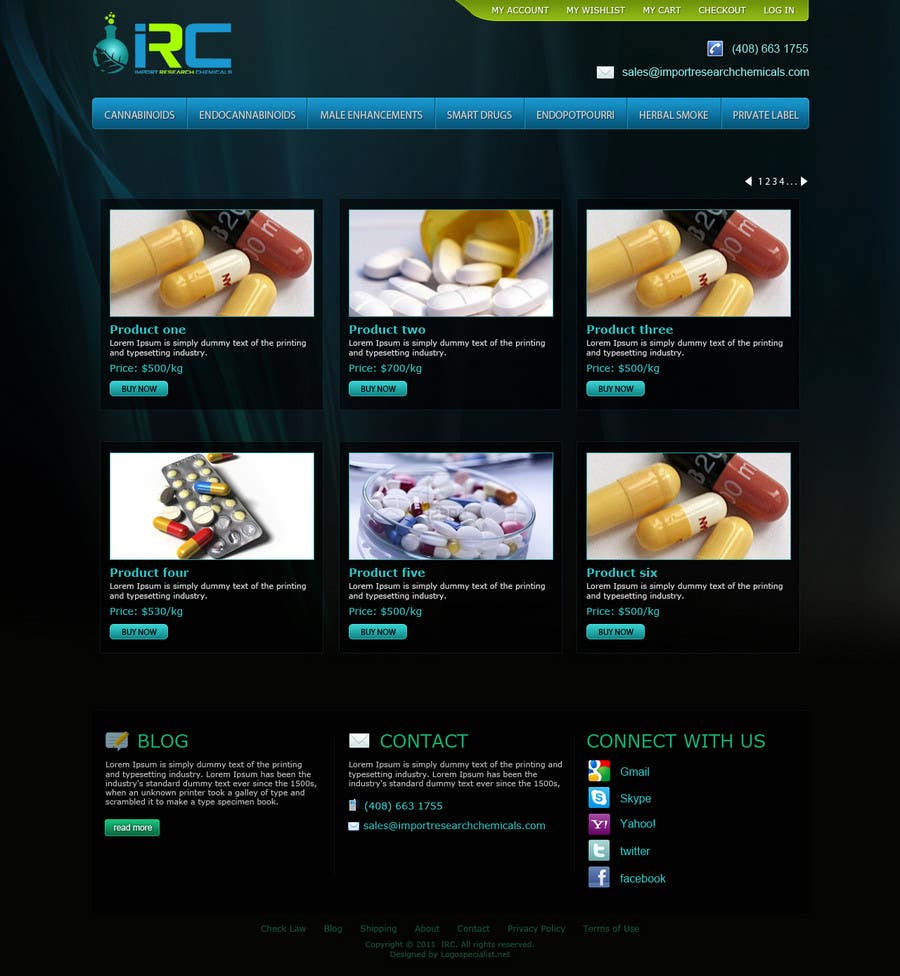 
                                                                                                                        Proposition n°                                            9
                                         du concours                                             Wordpress Theme Design for Import Research Chemicals
                                        