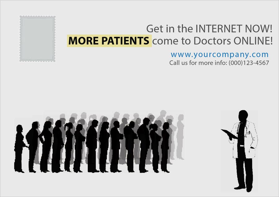 Kilpailutyö #15 kilpailussa                                                 Ad to attract doctors to have presence in internet
                                            