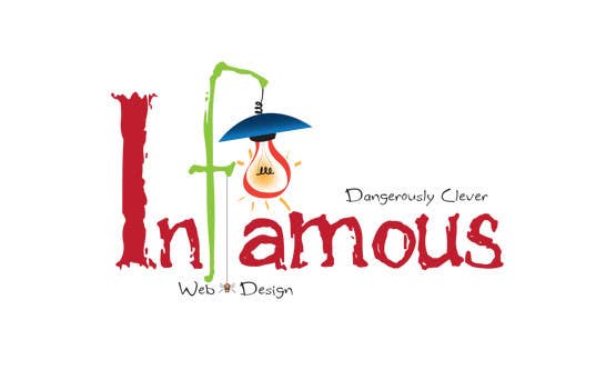 Wettbewerbs Eintrag #193 für                                                 Logo Design for infamous web design: Dangerously Clever
                                            