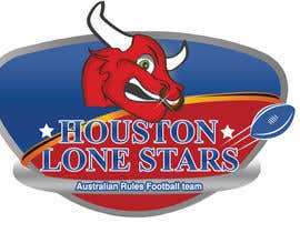 #204 untuk Logo Design for Houston Lonestars Australian Rules Football team oleh daviddesignerpro