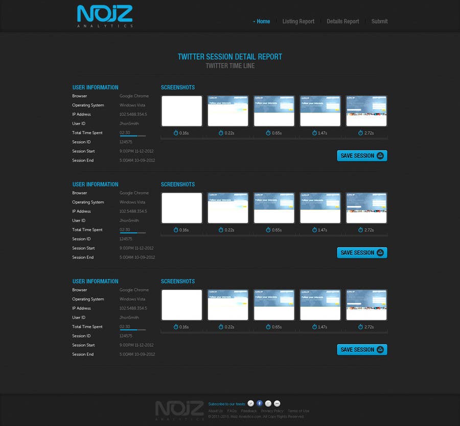 Participación en el concurso Nro.89 para                                                 Website Design for Noiz Analytics
                                            
