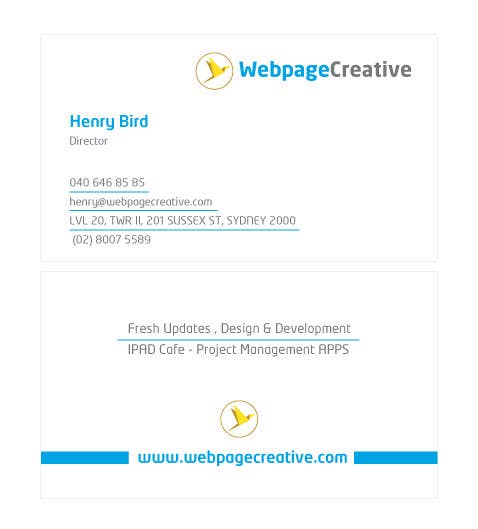 Contest Entry #18 for                                                 WEBPAGECREATIVE-BUSINESS!!!CARDS
                                            