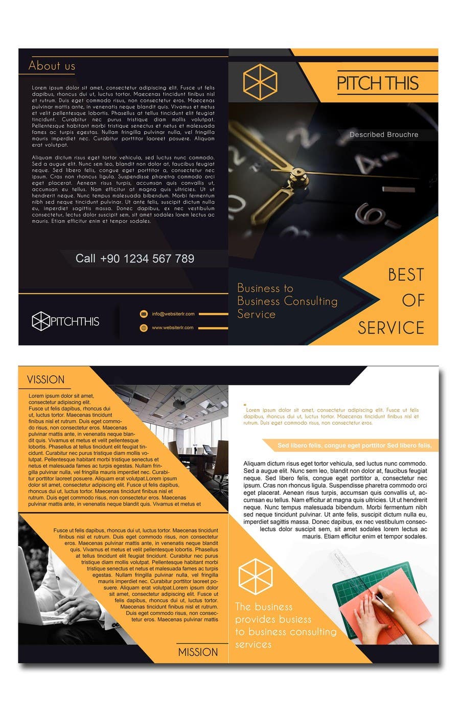 Contest Entry #6 for                                                 Design a Brochure - Pitch This
                                            