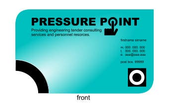 Wettbewerbs Eintrag #116 für                                                 Business Card Design for Pressurepoint
                                            