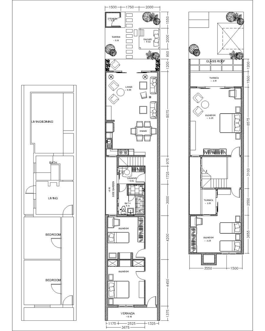 Konkurrenceindlæg #18 for                                                 Victorian Terrace Floor Plans
                                            