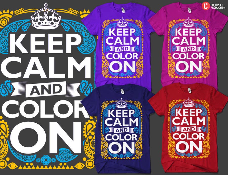 Kilpailutyö #16 kilpailussa                                                 Design a T-Shirt for Coloring Books fans (Teespring, Amazon Merch)
                                            