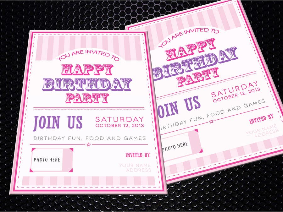 Penyertaan Peraduan #14 untuk                                                 Design some Stationery for Baby 1st Birthday Invitation
                                            