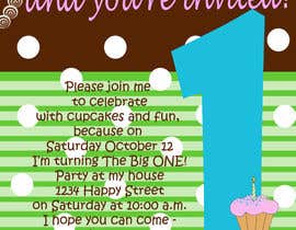 #61 for Design some Stationery for Baby 1st Birthday Invitation by passion4creation