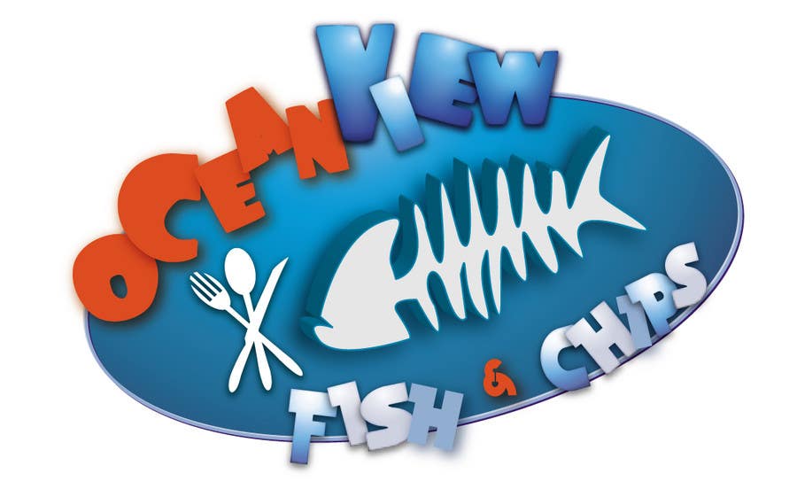 Intrarea #206 pentru concursul „                                                Logo Design for OceanView Fish & Chips
                                            ”