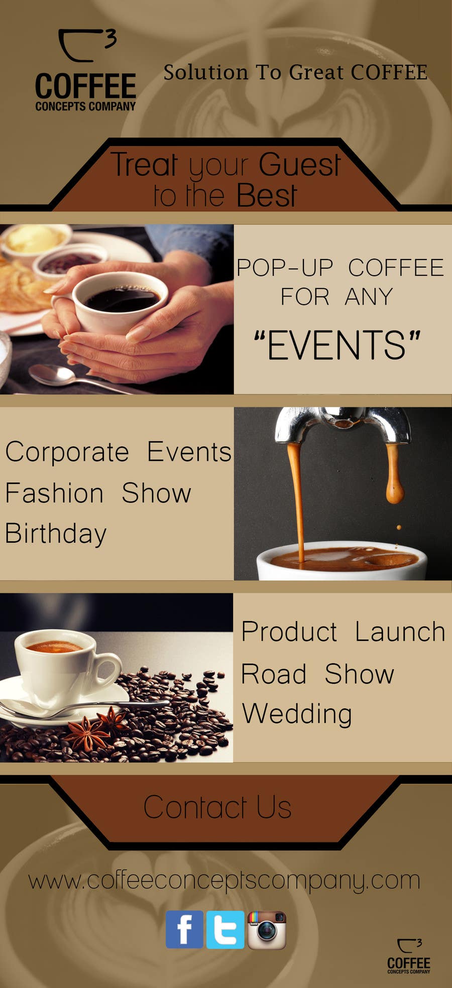 Contest Entry #16 for                                                 Design a Pull Up Banner for a Coffee Business
                                            