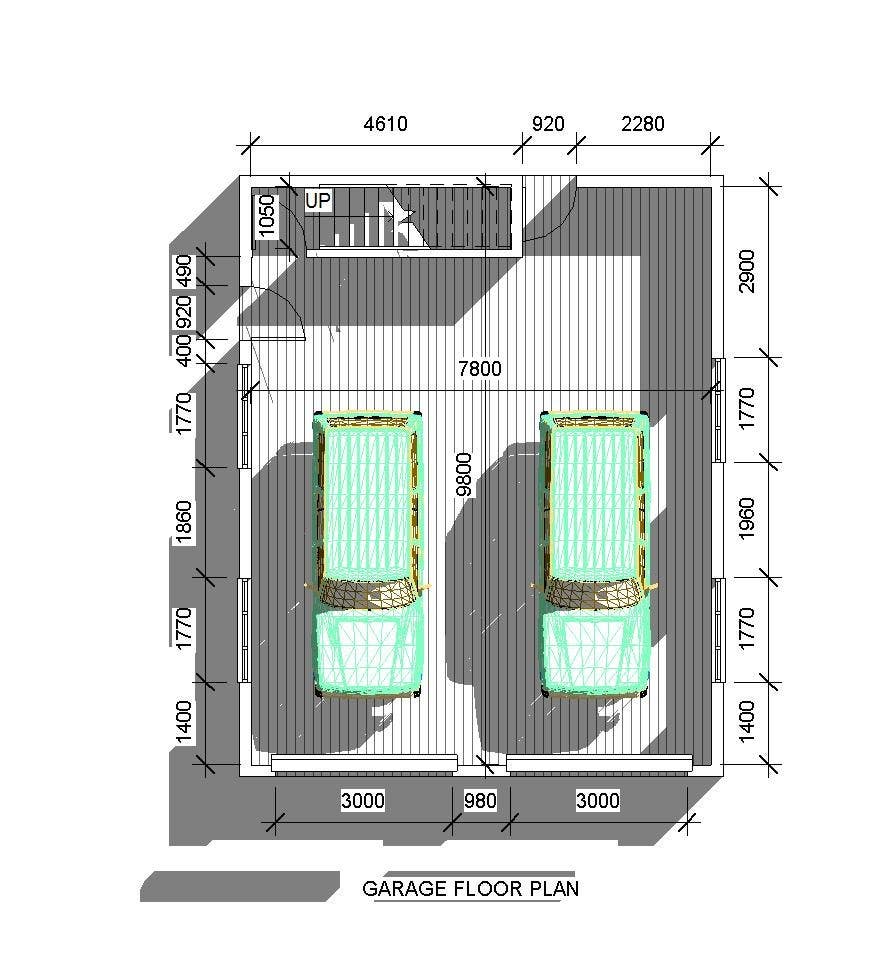 Penyertaan Peraduan #14 untuk                                                 Design a double garage with loft
                                            