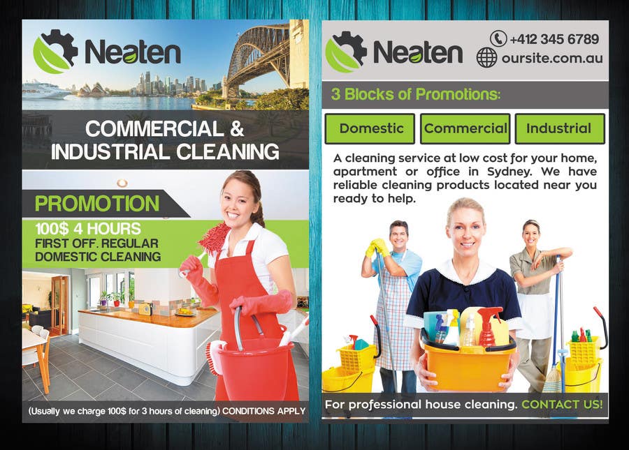 Contest Entry #1 for                                                 Design a Flyer for our Domestic Cleaning Promotion
                                            