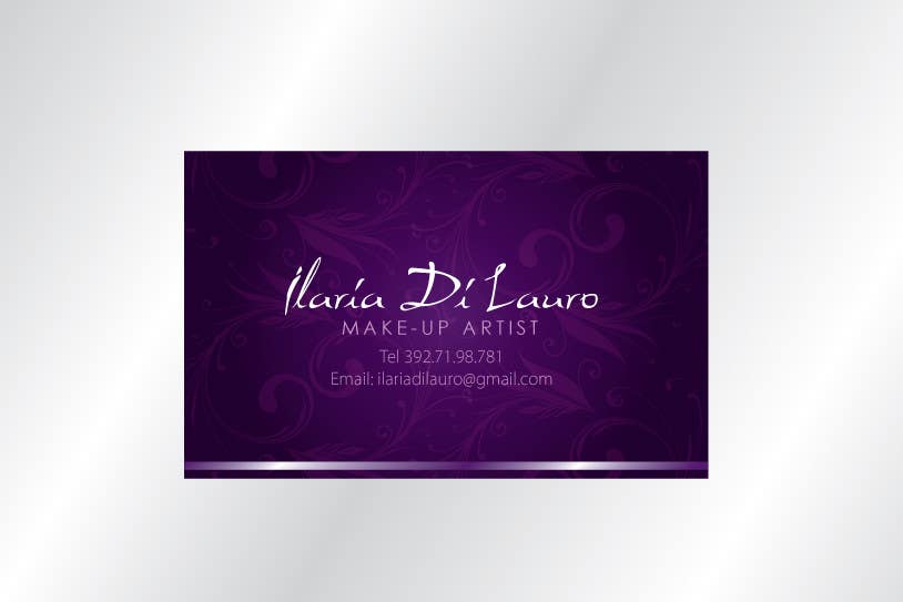 Contest Entry #249 for                                                 Business Card Design for Ilaria Di Lauro - Make-up artist
                                            