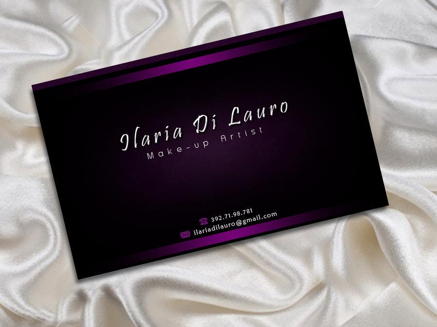Kilpailutyö #230 kilpailussa                                                 Business Card Design for Ilaria Di Lauro - Make-up artist
                                            