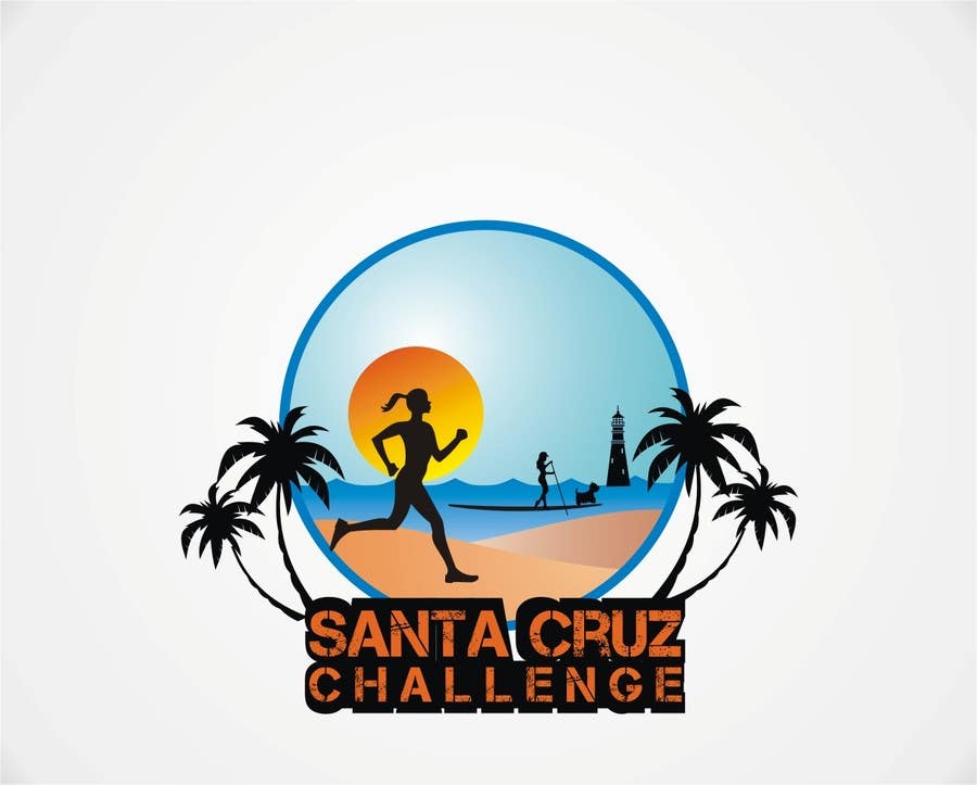 Bài tham dự cuộc thi #60 cho                                                 Illustration Surfer Sunset Santa Cruz Dog LOGO contest
                                            