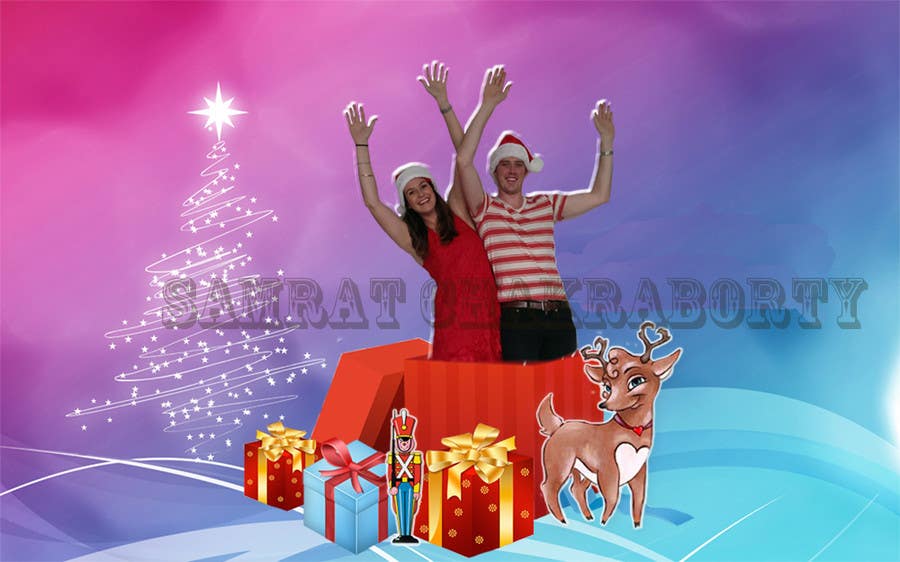 Inscrição nº 8 do Concurso para                                                 Illustrate two people bursting out of a Christmas Gift
                                            