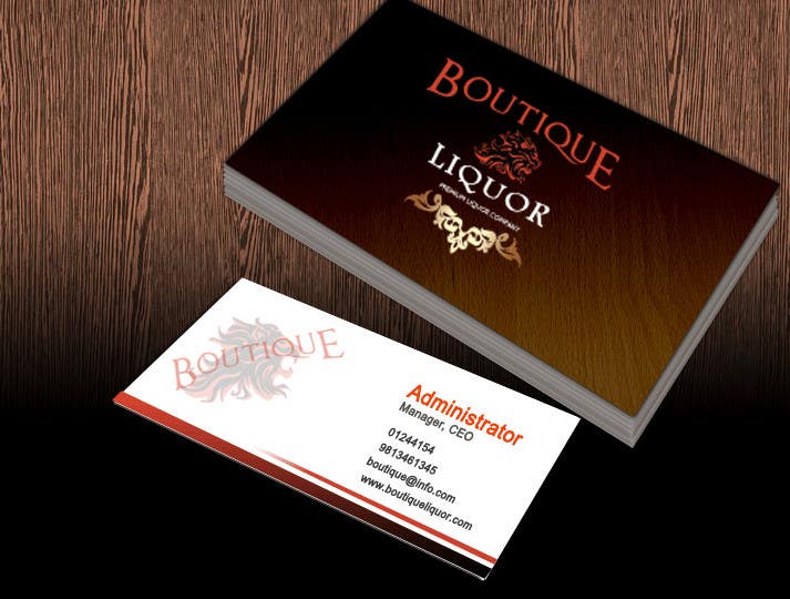 Penyertaan Peraduan #1 untuk                                                 Design some Business Cards for Boutique liquor
                                            