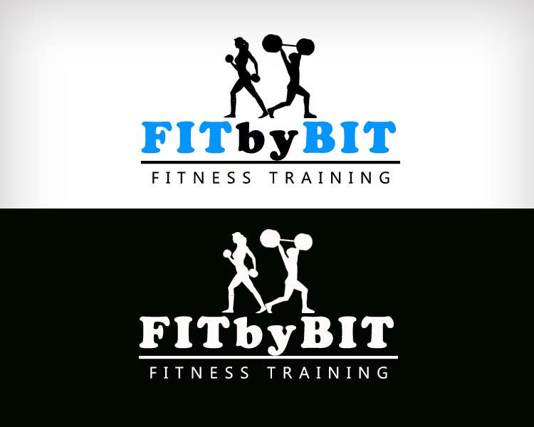 #124. pályamű a(z)                                                  Logo design for Fit By Bit personal and group fitness training
                                             versenyre