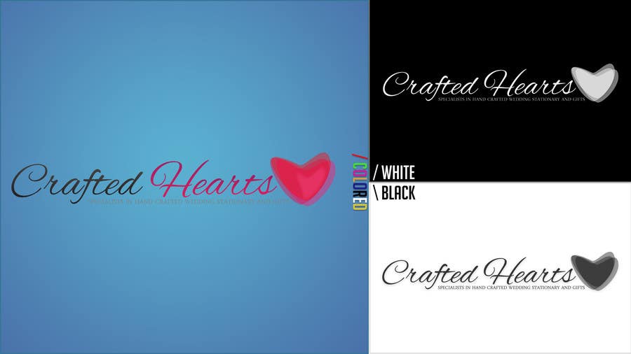 Penyertaan Peraduan #9 untuk                                                 Design a Logo for Crafted Hearts
                                            