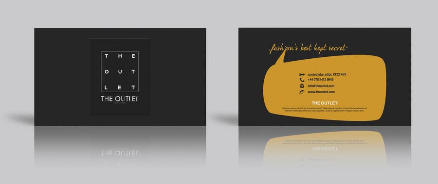 Entri Kontes #28 untuk                                                Business Card Design for The Outlet Fashion Company
                                            