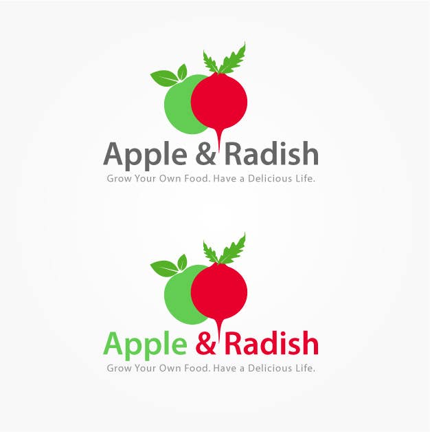 Penyertaan Peraduan #101 untuk                                                 Design a Logo for "Apple & Radish". Need urgently
                                            