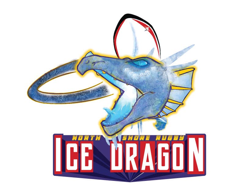 Kilpailutyö #51 kilpailussa                                                 Sports Logo for North Shore Rugby Ice Dragons
                                            