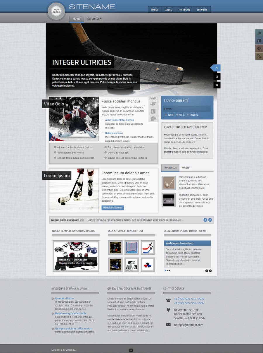 Konkurrenceindlæg #1 for                                                 Design a Website Mockup for Athletics Training Site - repost
                                            