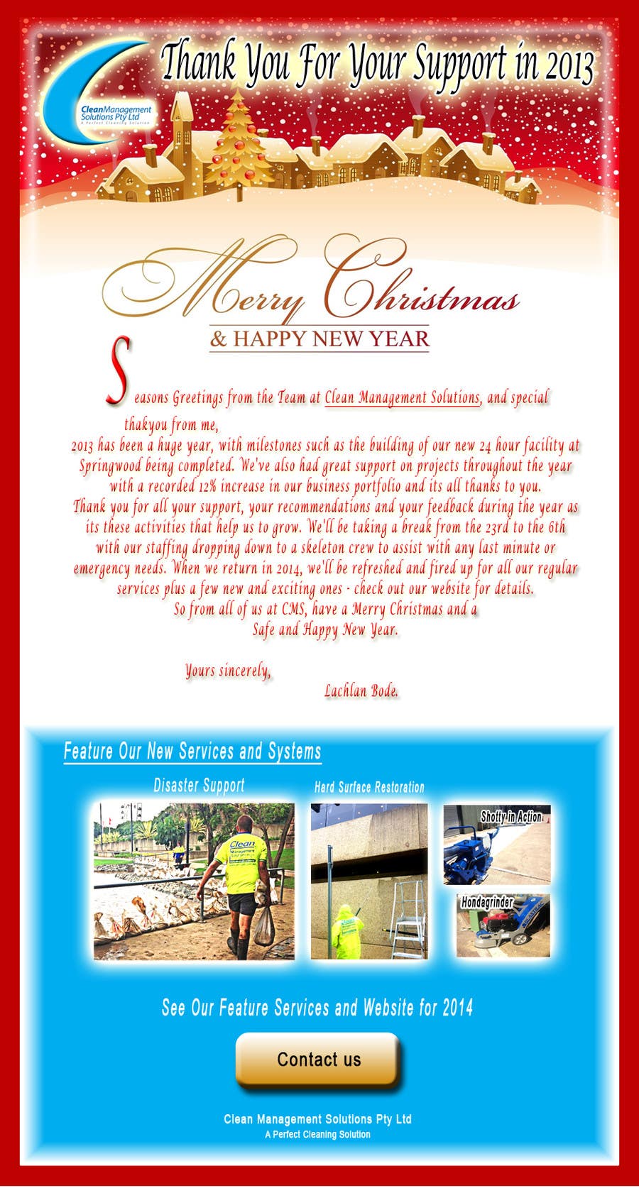 Penyertaan Peraduan #9 untuk                                                 Design a Christmas (Santa etc) Flyer to promote our services
                                            