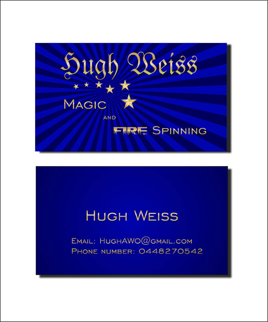 Inscrição nº 38 do Concurso para                                                 Magician Buisness Cards: $190
                                            