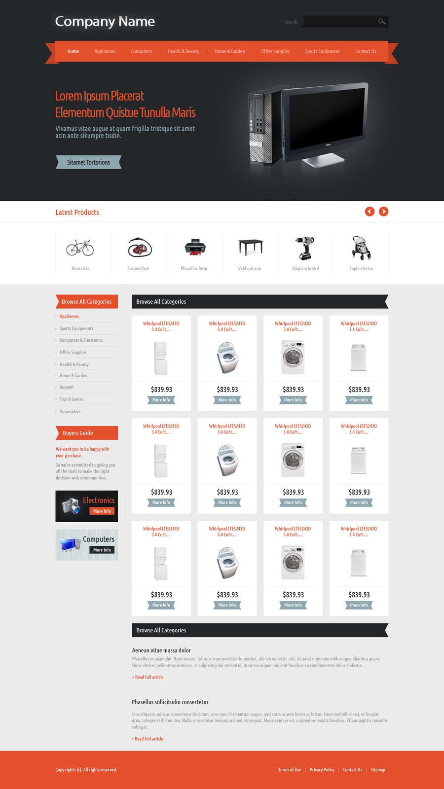Konkurrenceindlæg #31 for                                                 Design a Website Mockup for Magento e-shop
                                            