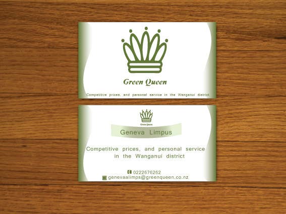 Konkurrenceindlæg #23 for                                                 Design some Business Cards for Green Queen
                                            