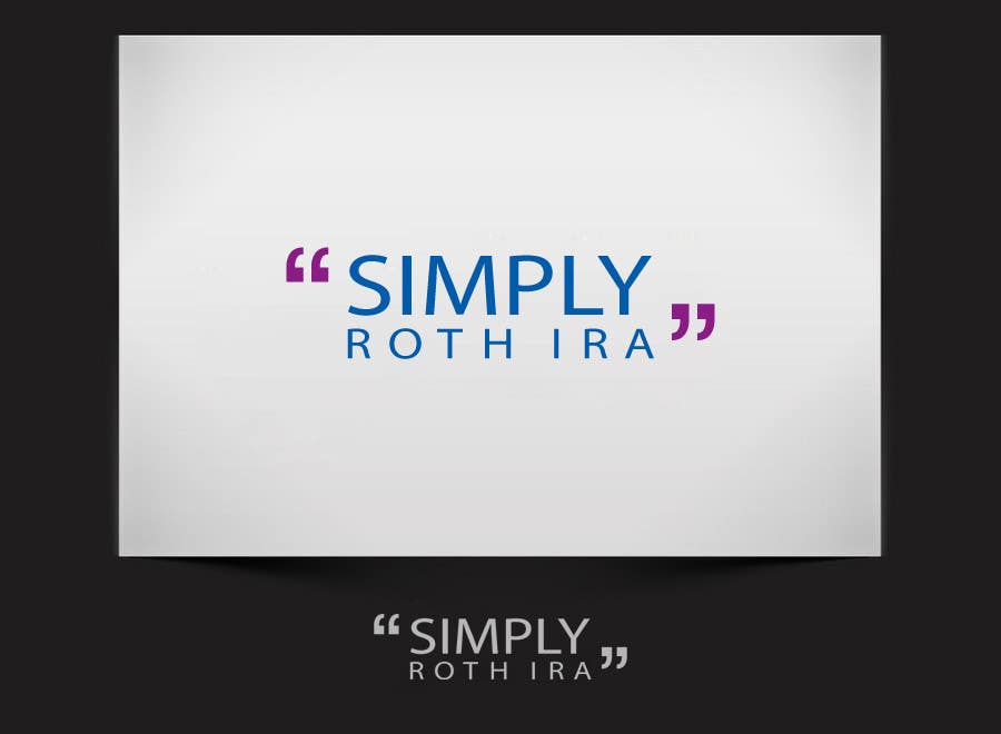 Inscrição nº 232 do Concurso para                                                 Logo Design for Simply Roth IRA
                                            