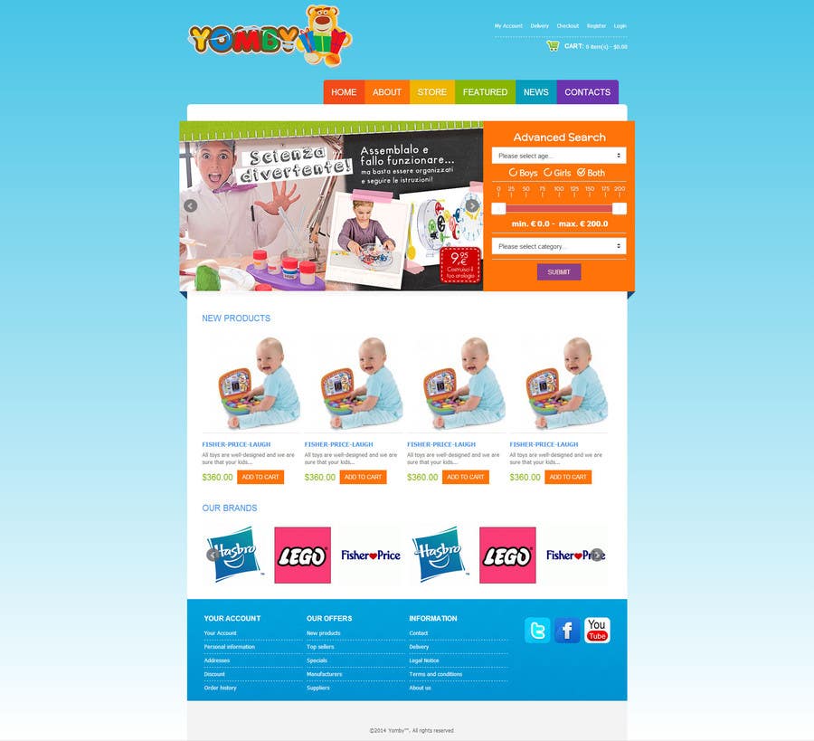 Kilpailutyö #24 kilpailussa                                                 Design website for toyshop
                                            