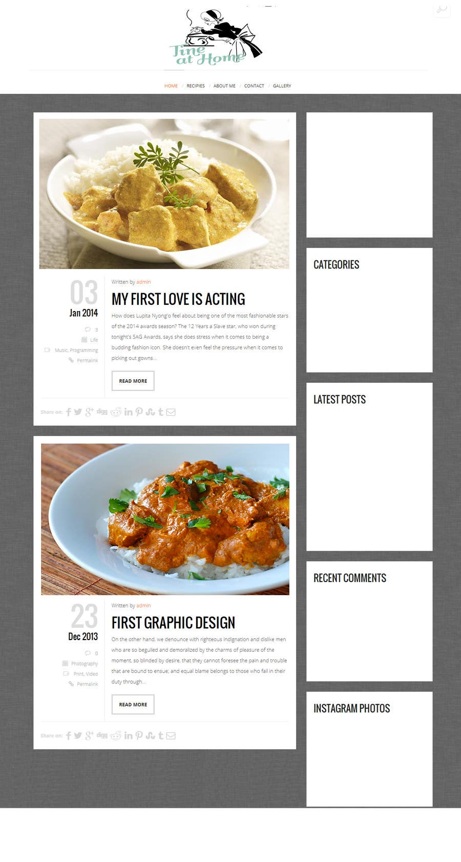 Bài tham dự cuộc thi #9 cho                                                 Design a website mockup for my foodblog (2 pages)
                                            