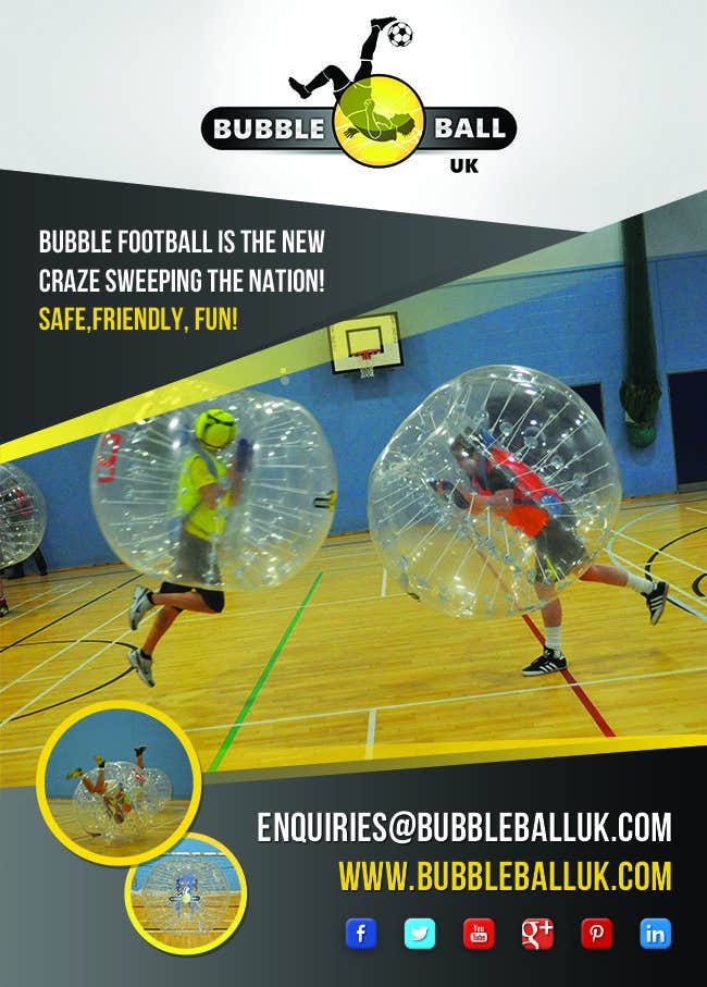 Kilpailutyö #9 kilpailussa                                                 Design a Flyer for Bubbleball Uk
                                            