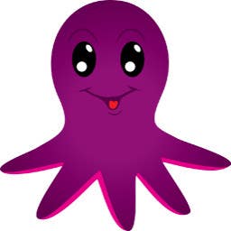 Proposition n°158 du concours                                                 Design a Logo of a cartoon octopus
                                            